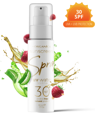 OPAĽOVACIA PLEŤOVÁ VODA S HYDRATAČNÝM ÚČINKOM SPF 30